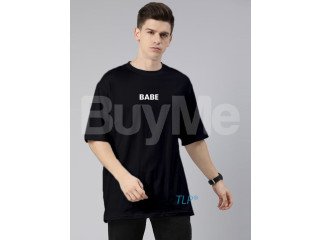 MENS'S CASUAL BAGGY BLACK TSHIRT