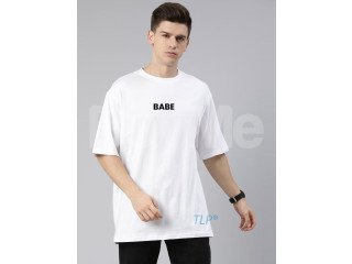 MENS'S CASUAL BAGGY WHITE TSHIRT