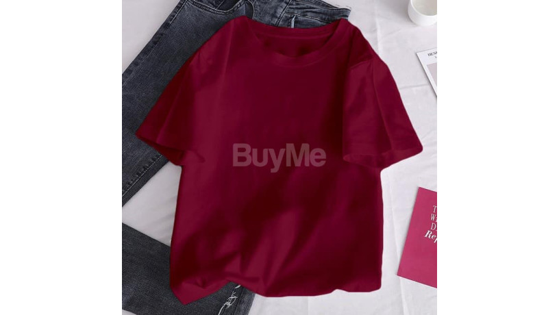 unisex-plain-baggy-maroon-tshirt-big-0