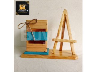 WOODEN PENCIL HOLDER - KLEWEE CRAFTS