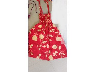 LADIES FROCK - RED