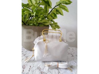 LADIES HAND BAG - WHITE