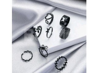 RING SET - BLACK