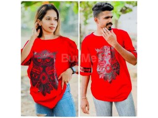 CASUAL UNISEX RED TSHIRT