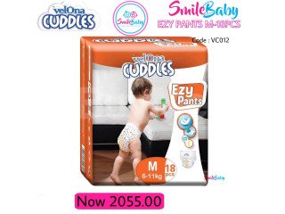 VELONA CUDDLES EZY PANTS- M 18 PCS