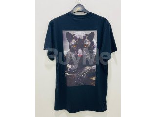 MID NIGHT BLUE JAGUAR PRINTED T SHIRT