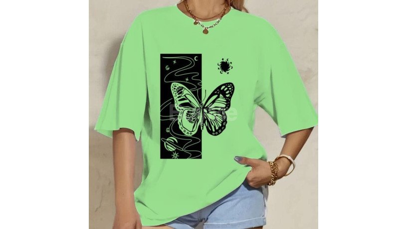 butterfly-print-baggy-tshirt-dull-green-big-0