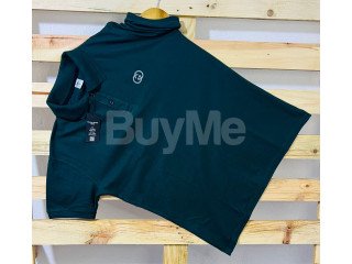 COLLAR T-SHIRT - DARK GREEN