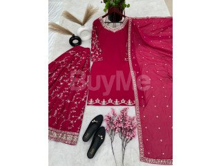 NEW DESIGNER PARTY WEAR LOOK TOP-PLAZZO AND DUPATTA WITH HEAVY EMBROIDERY