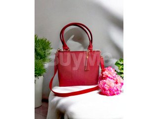 RED HANDBAG DESIGN FOR LADIES