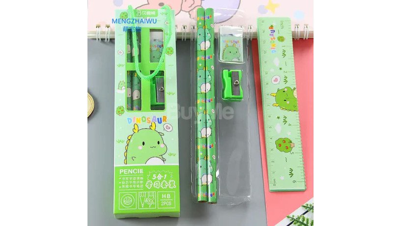 cute-kids-stationery-cartoon-ruler-eraser-sharpener-pencil-school-set-big-0