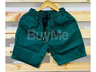 COTTON FABRIC SHORT - GREEN