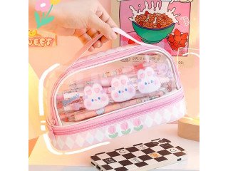 KIDS TRANSPARENT PENCIL CASE