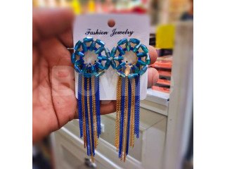 MUMBAI FASHION EARRINGS - BLUE