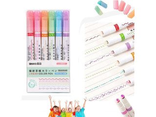 6 PVS LINER COLOUR PEN SET