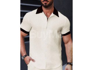 IMPORTED SHORT SLEEVE SHIRT - OFF WHITE