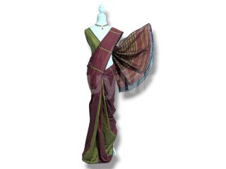 COTTON POLYESTER MIXED HANDLOOM SAREE