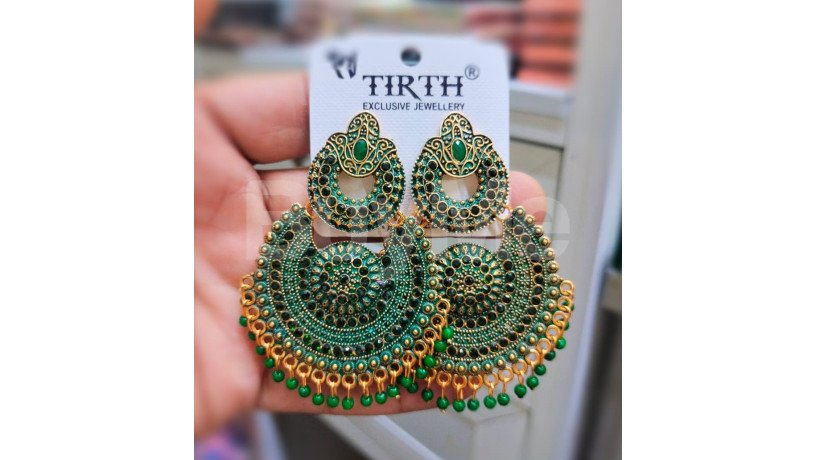 tirth-large-earrings-green-big-0