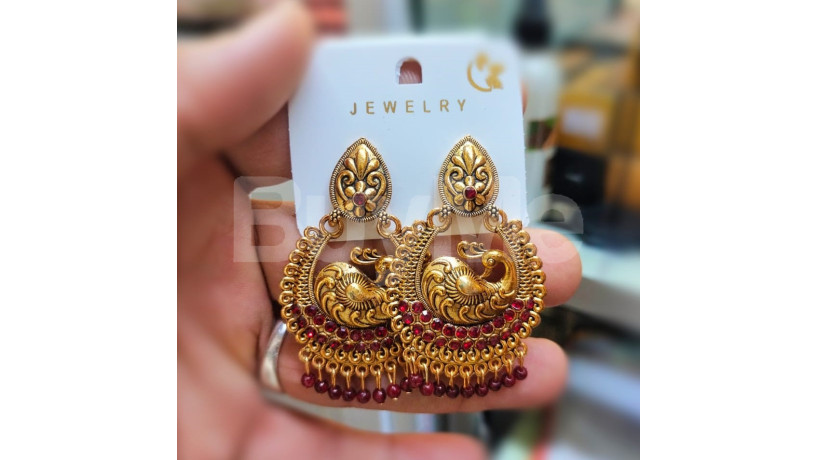 beats-studded-jumki-earrings-maroon-big-0