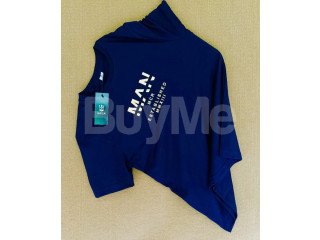 CREW NECK T SHIRT - BLUE