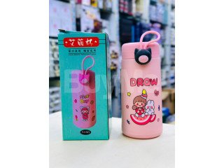 ANIME CARTOON PORTABLE THERMOS WATER BOTTLE - PINK