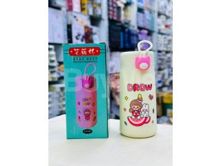 ANIME CARTOON PORTABLE THERMOS WATER BOTTLE - WHITE