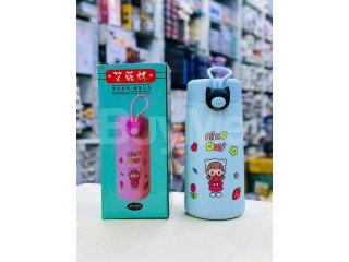 ANIME CARTOON PORTABLE THERMOS WATER BOTTLE - BLUE