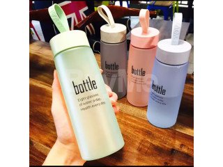 GLASS CUTE WATER BOTTLE 520ML