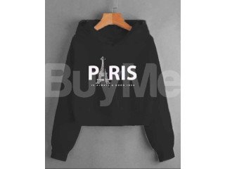 PARIS HOODIE - (BLACK)