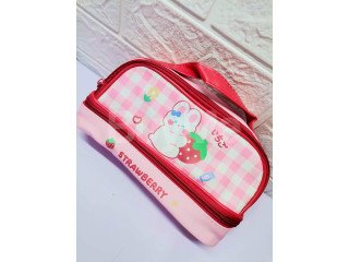 STRAWBERRY RED PENCIL POUCH