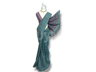 COTTON POLYESTER MIXED HANDLOOM SAREE