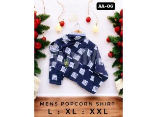 MENS HALF SLEEVE POPCORN SHIRT