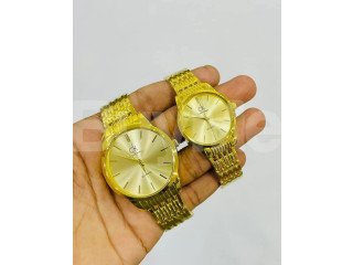 COUPLE WATCH - FULLY GOLD COLOUR