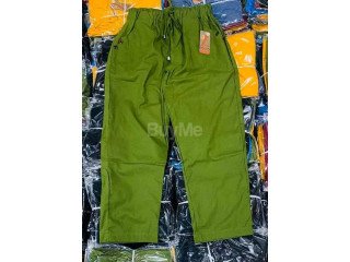 LADIES LINEN PANT - GREEN