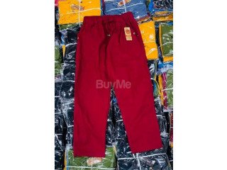 LADIES LINEN PANT - MAROON