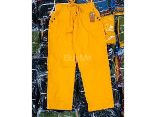 LADIES LINEN PANT - YELLOW