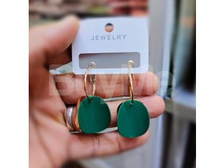 DAZZLING DROP EARRING - GREEN