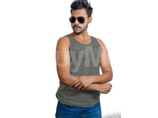 ARM CUT SLEEVELESS - GREY