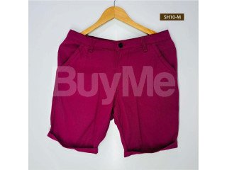 TWILL COTTON SHORTS - PINK