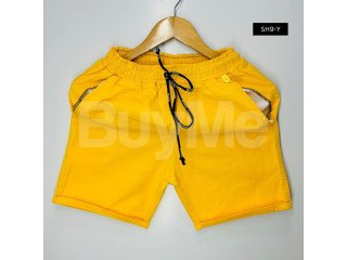 TWILL COTTON SHORT - YELLOW