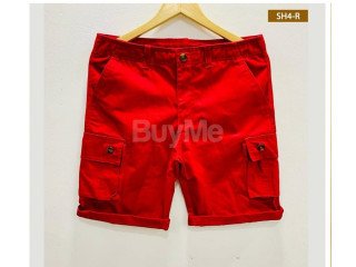 MENS SHORTS WITH POCKET - RED