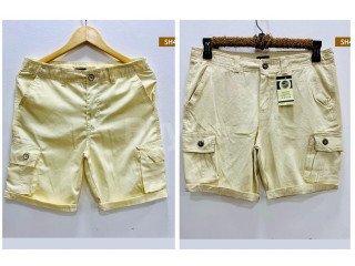 MENS SHORTS WITH POCKET - WHITE