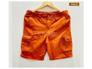 MENS SHORTS WITH POCKET - ORANGE