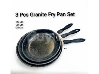 BLACK GRANITE COATED FRY PAN