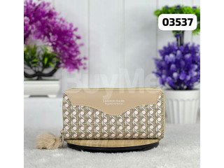 IMPORTED LADIES WALLET - DOUBLE ZIP - LIGHT BROWN