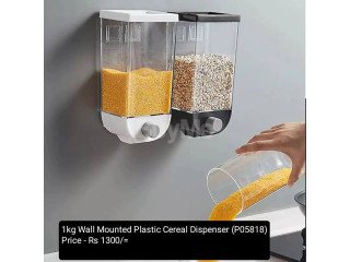 1KG WALL MOUNTED PLASTIC CEREAL DISPENSER