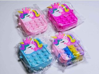 UNICORN POPIT SILICONE PURSE BAG