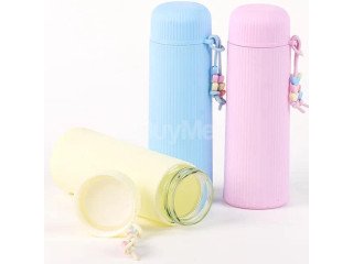 CUTE 400ML PORTABLE TRAVEL GLASS BOTTLE