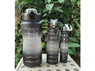 3 IN 1 MOTIVATIONAL WATER BOTTLE