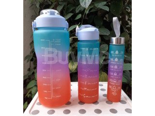 3 IN 1 MOTIVATIONAL WATER BOTTLE